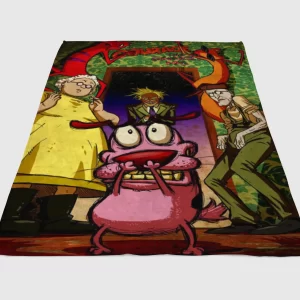 Courage The Cowardly Dog Socks Fleece Blanket Sherpa Blanket