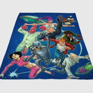 Futurama Wallpaper Fleece Blanket Sherpa Blanket
