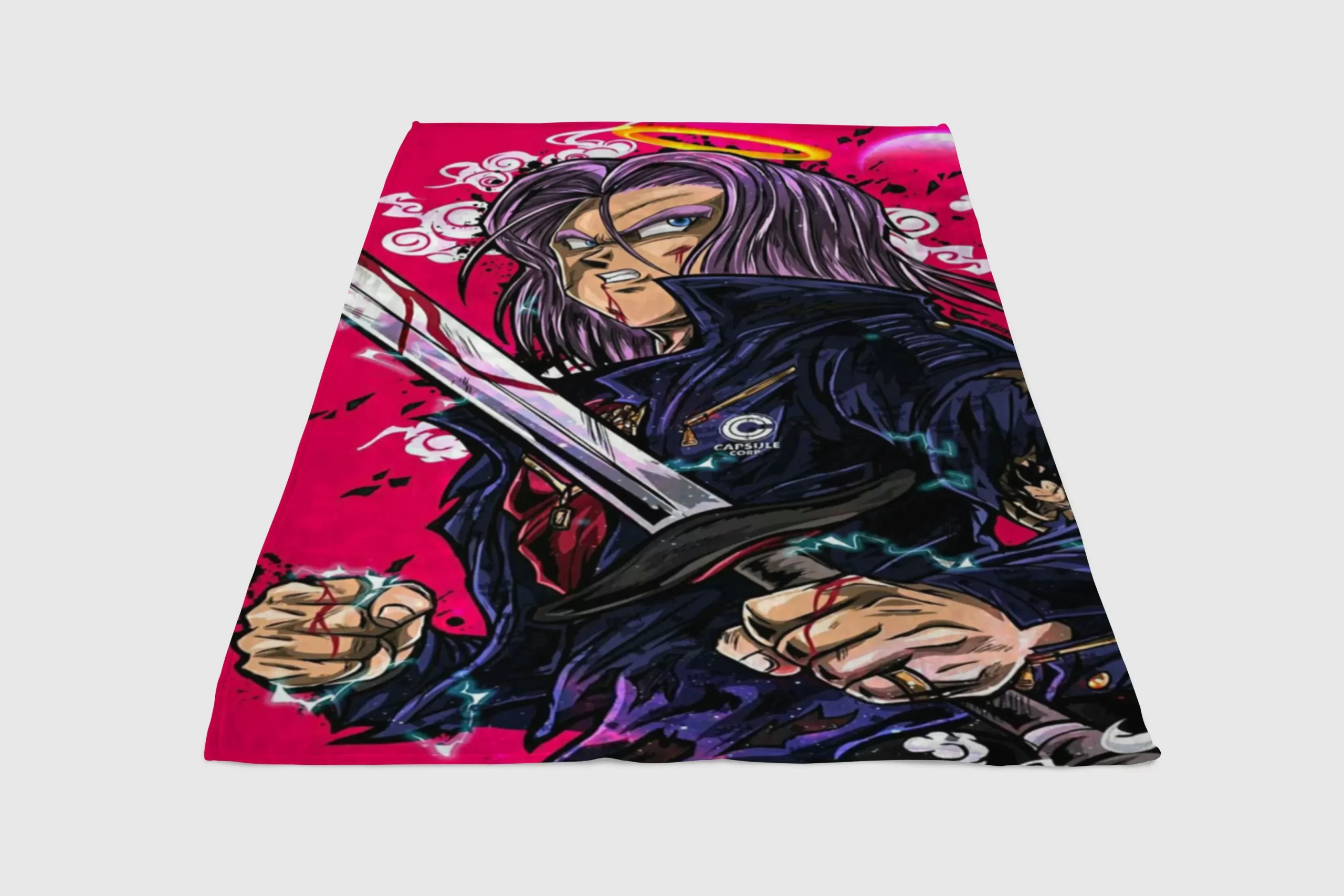 Future-Trunks-Bape-Fleece-Blanket-Sherpa-Blanket Future Trunks Bape Fleece Blanket Sherpa Blanket