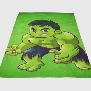 Hulk Cartoon Wallpaper Fleece Blanket Sherpa Blanket
