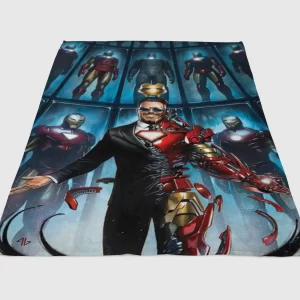 Iron Man Fleece Blanket Sherpa Blanket