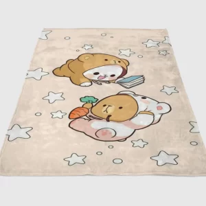 Milk And Mocha Bears Fleece Blanket Sherpa Blanket