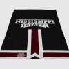 Mississippi State Bulldogs Baseball Fleece Blanket Sherpa Blanket