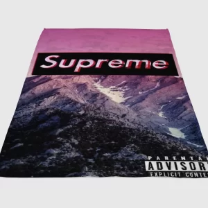 Mountain Supreme Wallpaper Fleece Blanket Sherpa Blanket