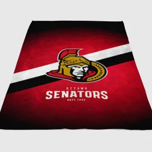 Ottawa Senators Fleece Blanket Sherpa Blanket