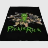 Pickle Rick John Wick Fleece Blanket Sherpa Blanket