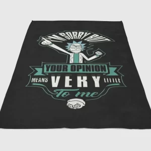Rick And Morty Phrases Fleece Blanket Sherpa Blanket