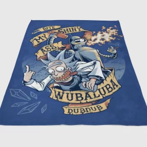 Rick And Morty X Futurama Fleece Blanket Sherpa Blanket