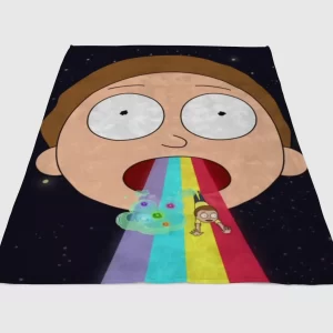 Rick Et Morty Wallpaper Fleece Blanket Sherpa Blanket