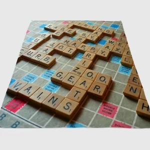 Scrabble Fleece Blanket Sherpa Blanket