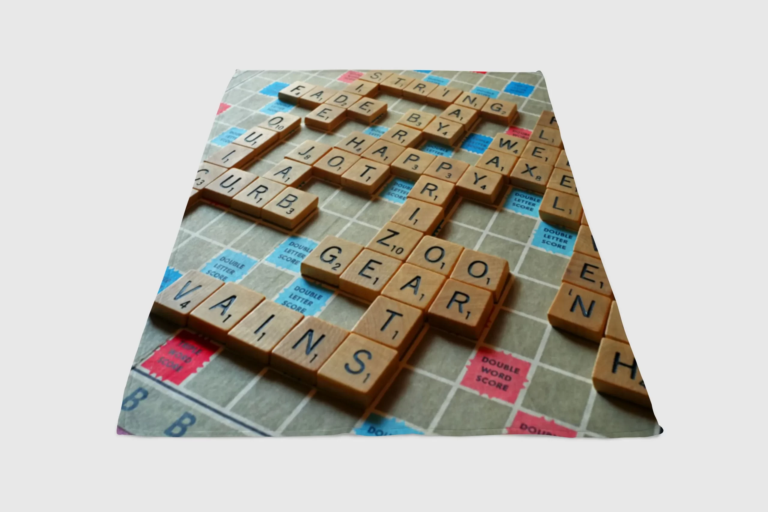 Scrabble-Fleece-Blanket-Sherpa-Blanket Scrabble Fleece Blanket Sherpa Blanket