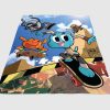 Skateboarding The Amazing World Of Gumball Fleece Blanket Sherpa Blanket