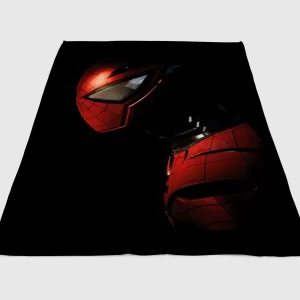 Spider Man Suit Helmet Fleece Blanket Sherpa Blanket