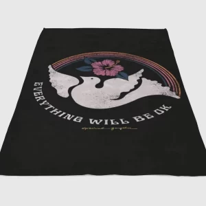 Spiritual Aesthetic Wallpaper Fleece Blanket Sherpa Blanket