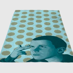 Stranger Things Wallpaper Eleven Wallpaper Fleece Blanket Sherpa Blanket