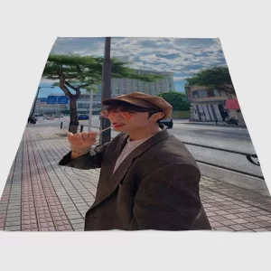 Sunwoo Wallpaper Fleece Blanket Sherpa Blanket