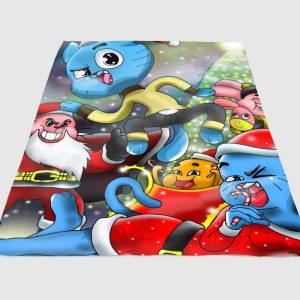The Amazing World Of Gumball 3D Painting Fleece Blanket Sherpa Blanket