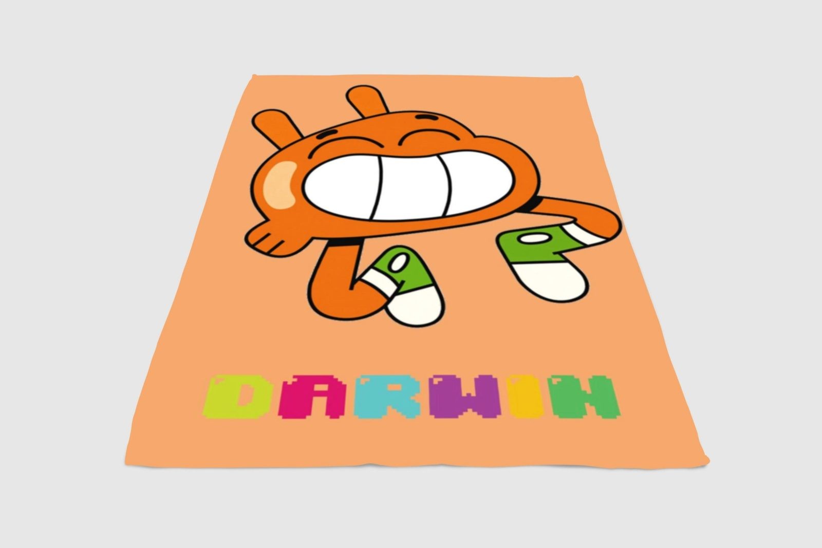 The-Amazing-World-Of-Gumball-Darwin-Fleece-Blanket-Sherpa-Blanket The Amazing World Of Gumball Darwin Fleece Blanket Sherpa Blanket