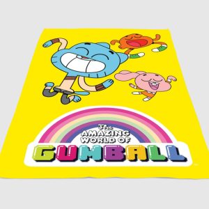 The Amazing World Of Gumball Yellow Character Fleece Blanket Sherpa Blanket