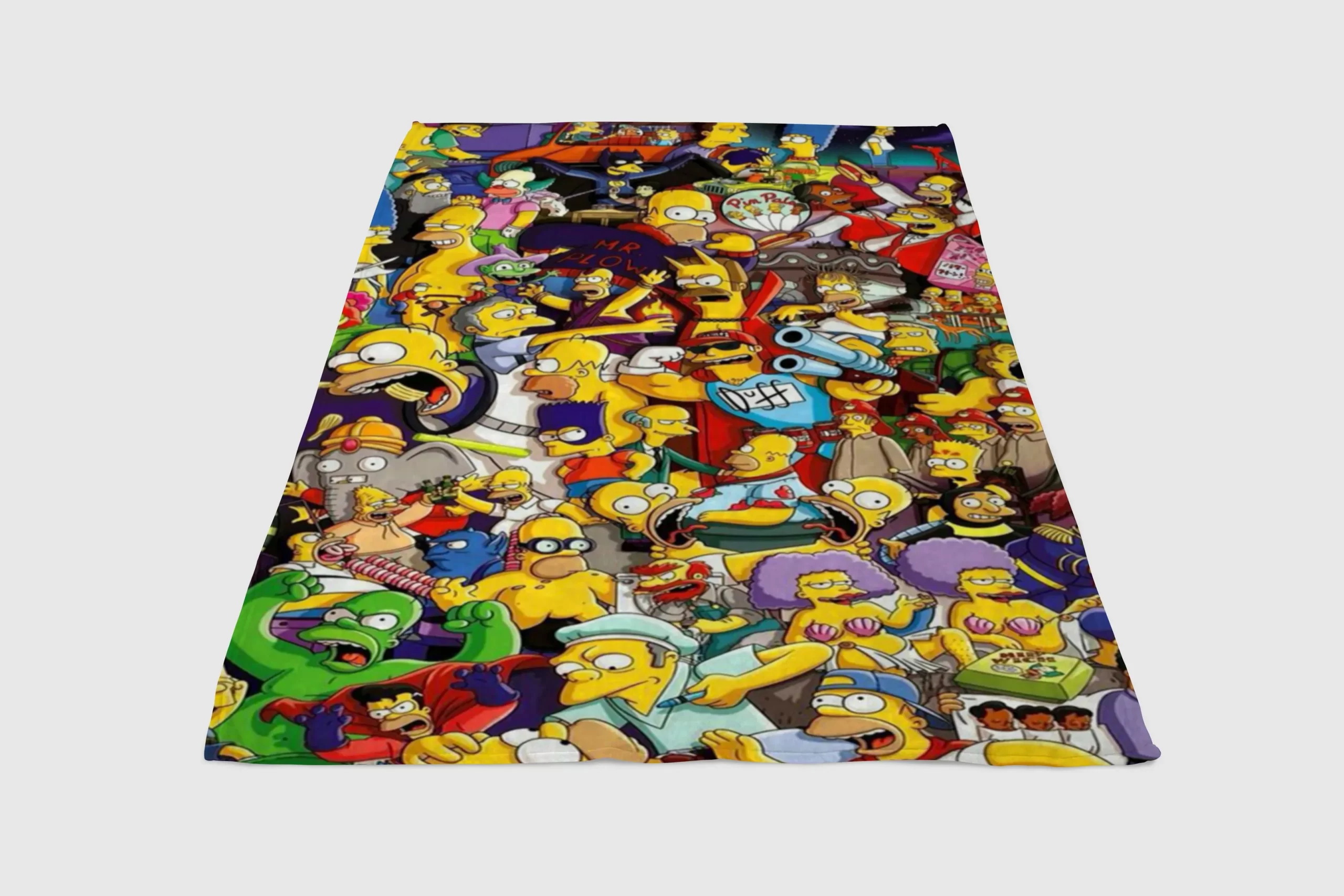 The-Simpsons-All-Character-Fleece-Blanket-Sherpa-Blanket The Simpsons All Character Fleece Blanket Sherpa Blanket