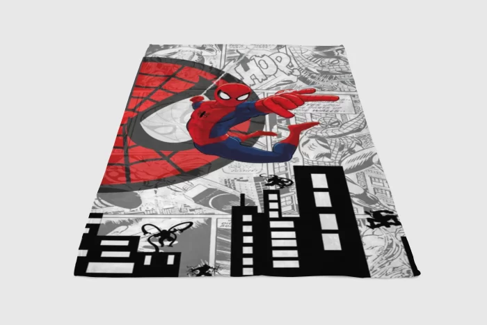 Ultimate Comics Spider-Man Fleece Blanket Sherpa Blanket