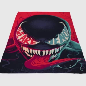 Venom Wallpaper Fleece Blanket Sherpa Blanket
