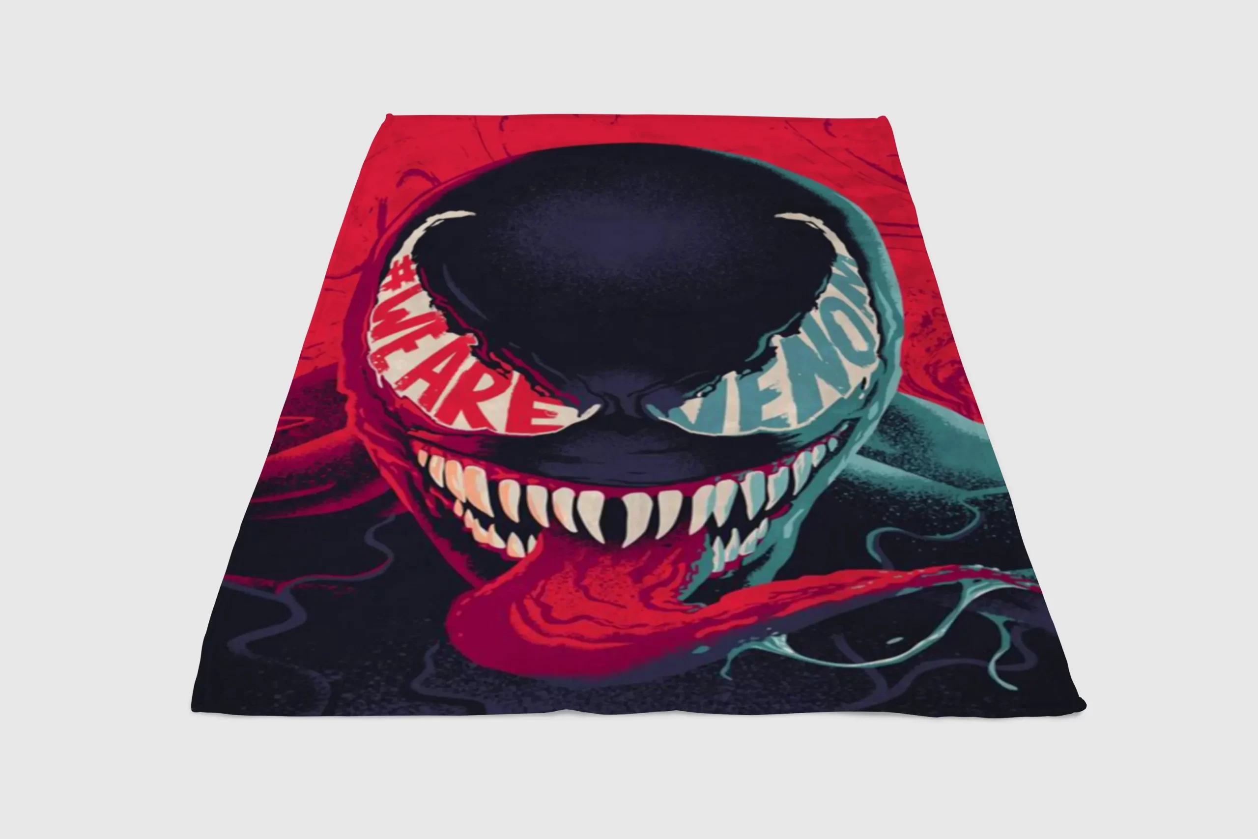 Venom-Wallpaper-Fleece-Blanket-Sherpa-Blanket Venom Wallpaper Fleece Blanket Sherpa Blanket