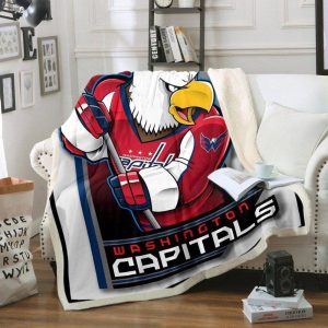 Washington Capitals 4 Fleece Fleece Blanket Sherpa Blanket