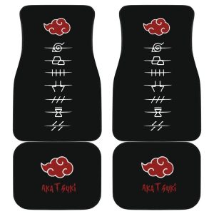 Akatsuki Car Floor Mats Hidden Villages Symbol Naruto Anime Car Accessories CFMNRT018