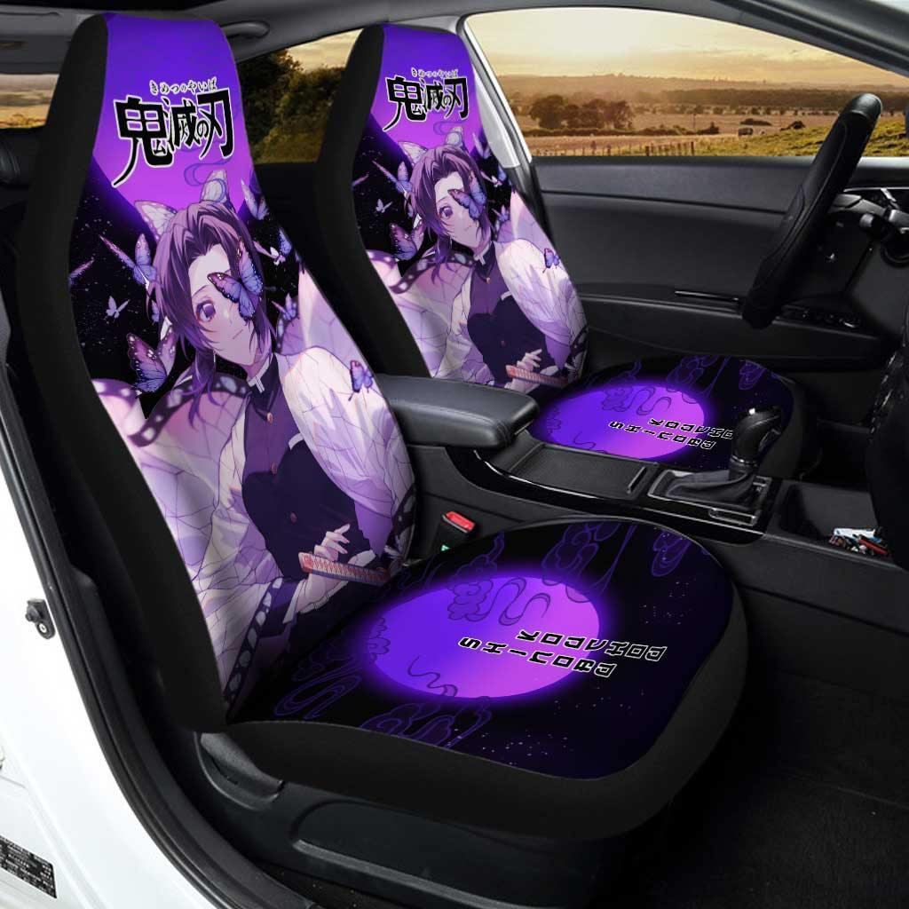 Anime Ts Shinobu Kocho Car Seat Covers Custom Demon Slayer Anime Car