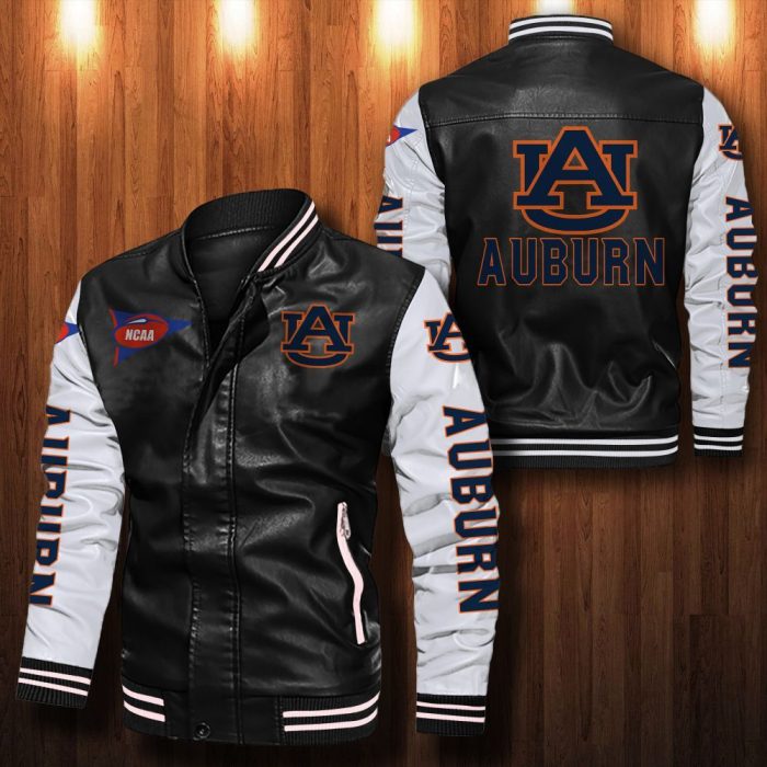 Auburn tigers Leather Bomber Jacket