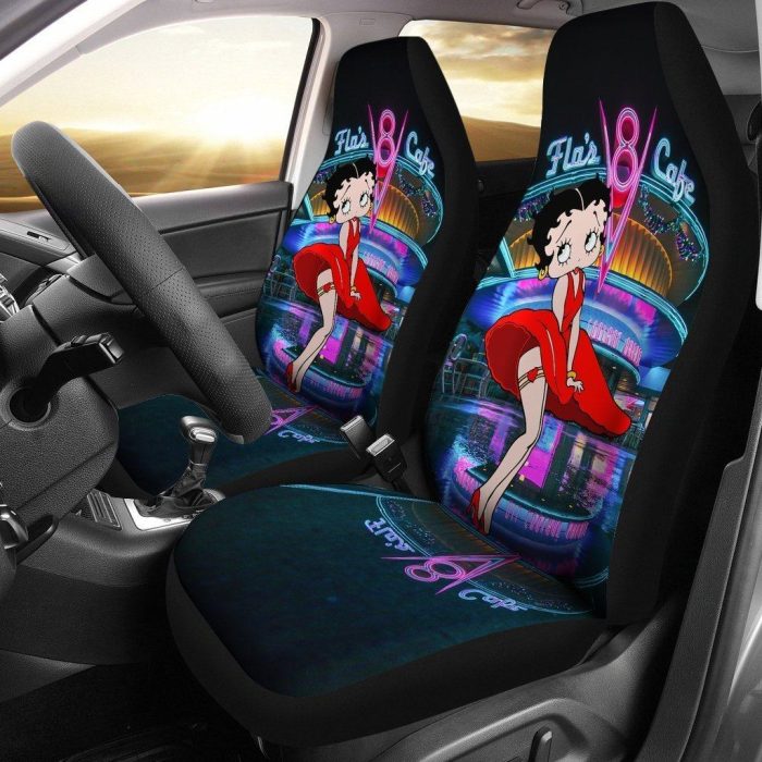 Betty Boop Car Seat Covers - Car Accessories - Betty Boop Sexy Dress Fla's 8 Cafe Marilyn Monroe Cartoon Seat Covers