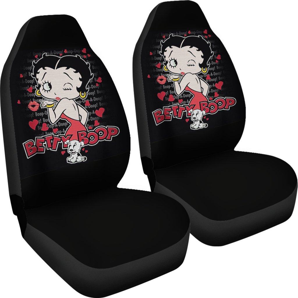 Betty Boop Car Seat Covers – Car Accessories – Betty Boop With Dog Art ...