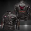 Boston College Eagles Motor Collar Leather Jacket For Biker Racer