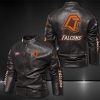 Bowling Green Falcons Motor Collar Leather Jacket For Biker Racer