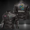 Coastal Carolina Chanticleers Motor Collar Leather Jacket For Biker Racer