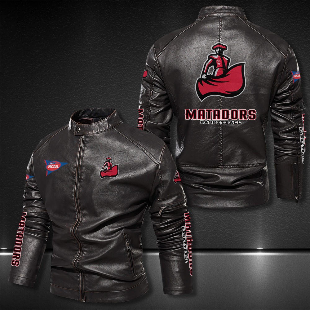 Csu-Northridge-Matadors-Motor-Collar-Leather-Jacket-For-Biker-Racer Csu Northridge Matadors Motor Collar Leather Jacket For Biker Racer