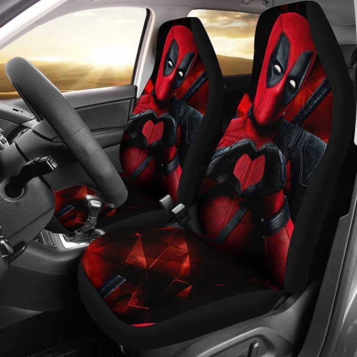 Deadpool Heart Hand Car Seat Covers - Car Accessories