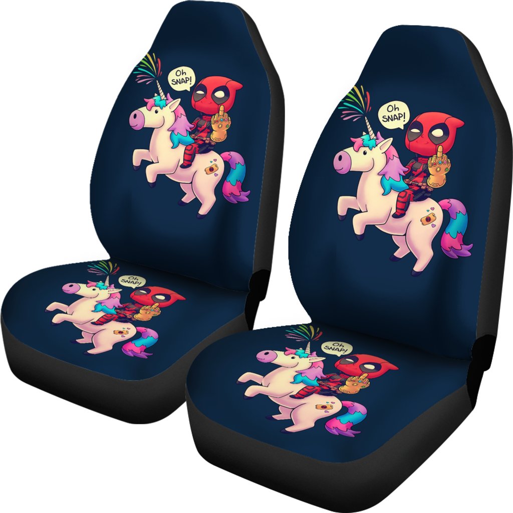 Deadpool Unicorn Chipi Car Seat Covers – Car Accessories Amazing Gift