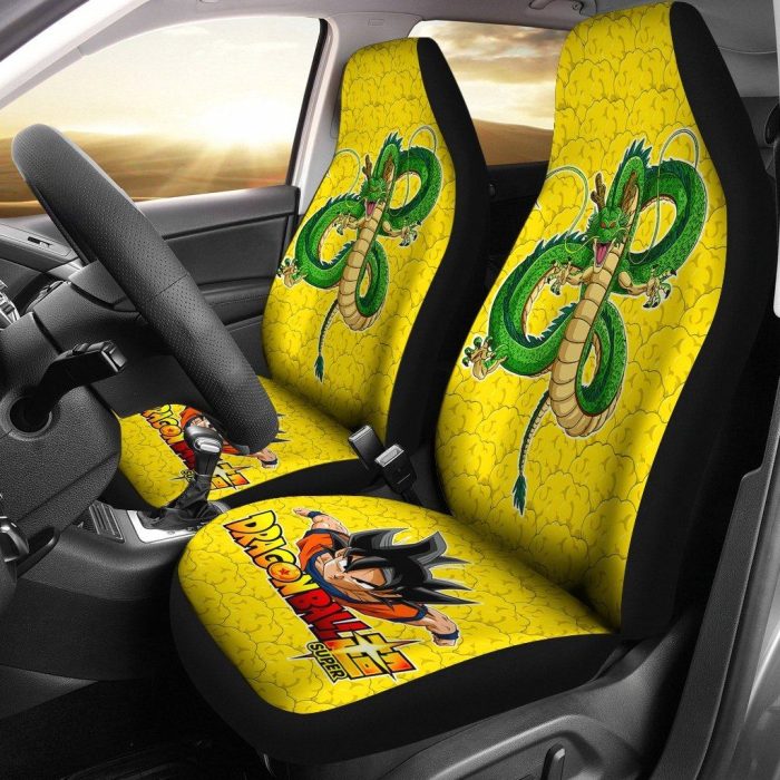 Dragon Ball Anime Car Seat Covers - Car Accessories - DB Goku Vs Green Dragon Seat Covers