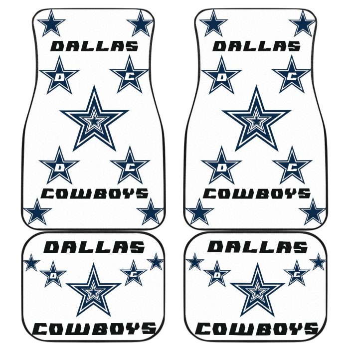 Football Team Car Floor Mats - Dallas Cowboys Blue Stars Car Mats