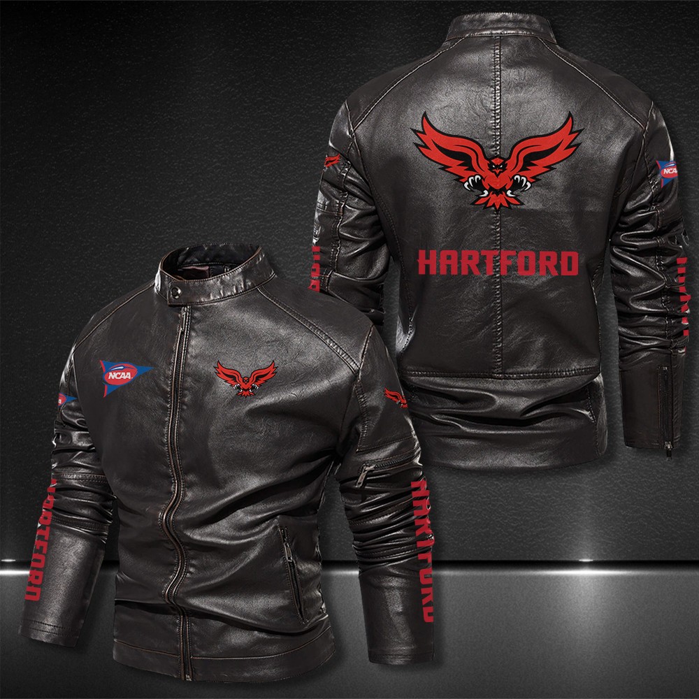 Hartford-Hawks-Motor-Collar-Leather-Jacket-For-Biker-Racer Hartford Hawks Motor Collar Leather Jacket For Biker Racer