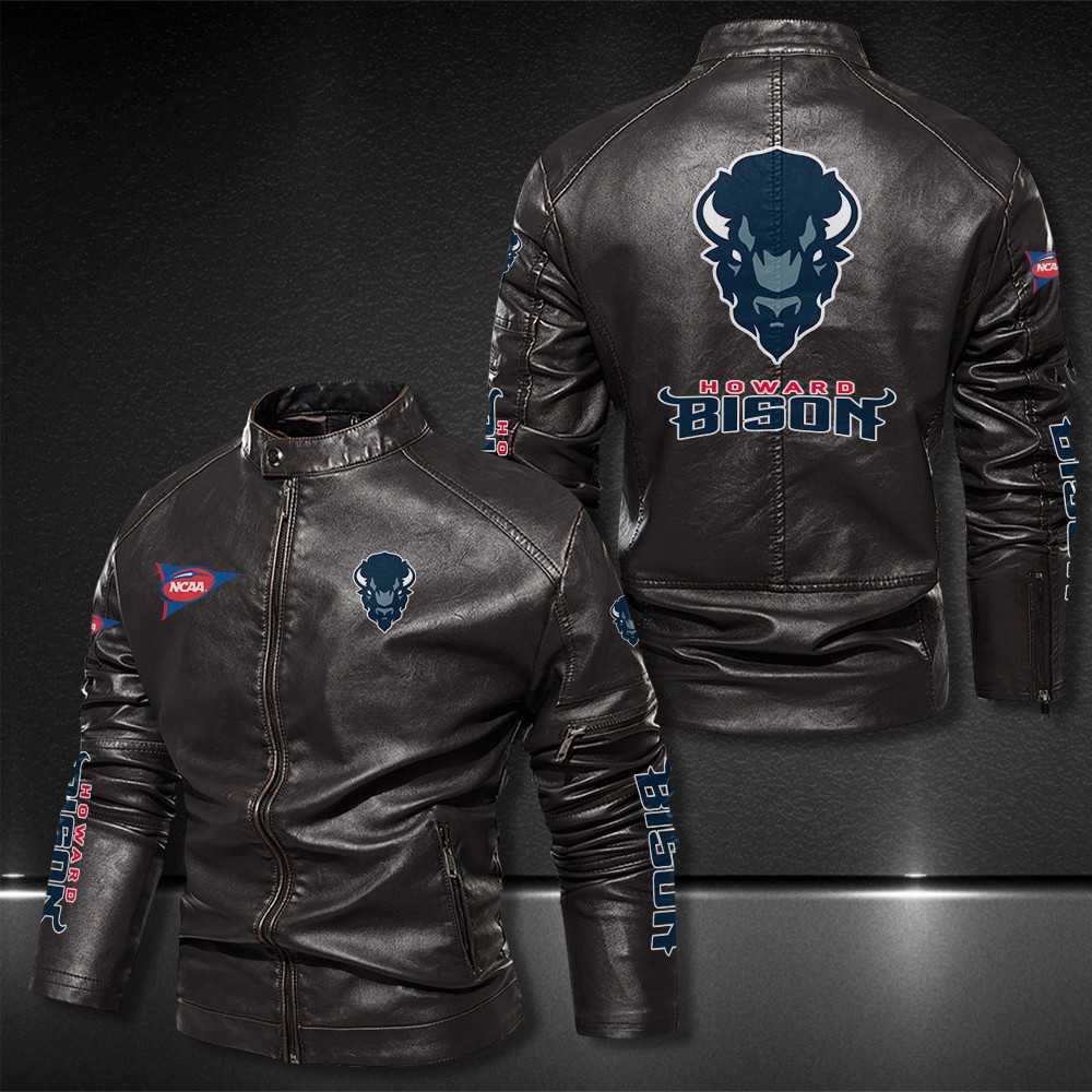 Howard-Bison-Motor-Collar-Leather-Jacket-For-Biker-Racer Howard Bison Motor Collar Leather Jacket For Biker Racer