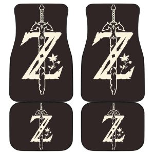 Legend Of Zelda Z Sword Logo Car Floot Mats CFMLOZ09