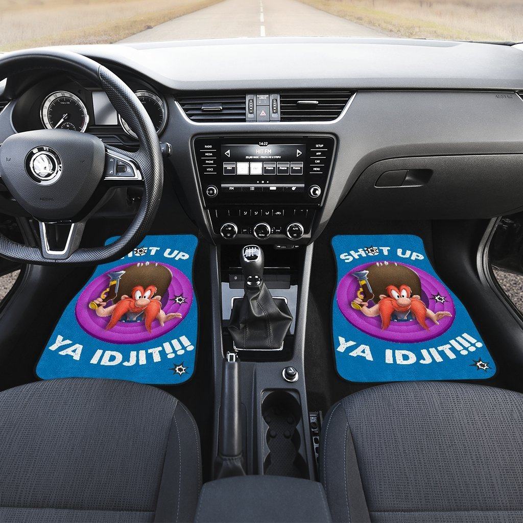 Looney-Tunes-Car-Floor-Mats-World-Of-Mayhem-Yosemite-Shut-Up-Now-Bullet-Sign-1