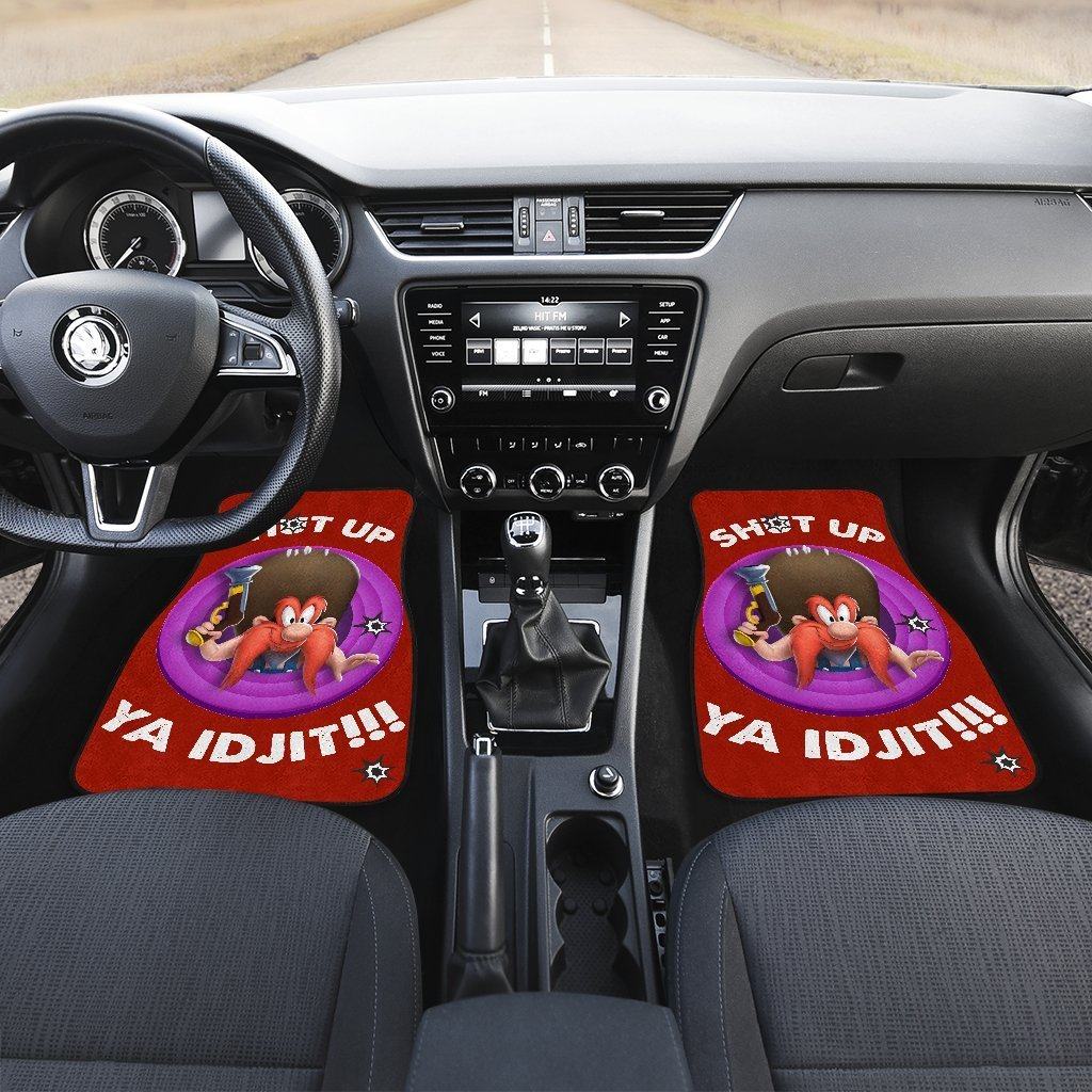 Looney-Tunes-Car-Floor-Mats-World-Of-Mayhem-Yosemite-Shut-Up-Now-Bullet-Sign-1