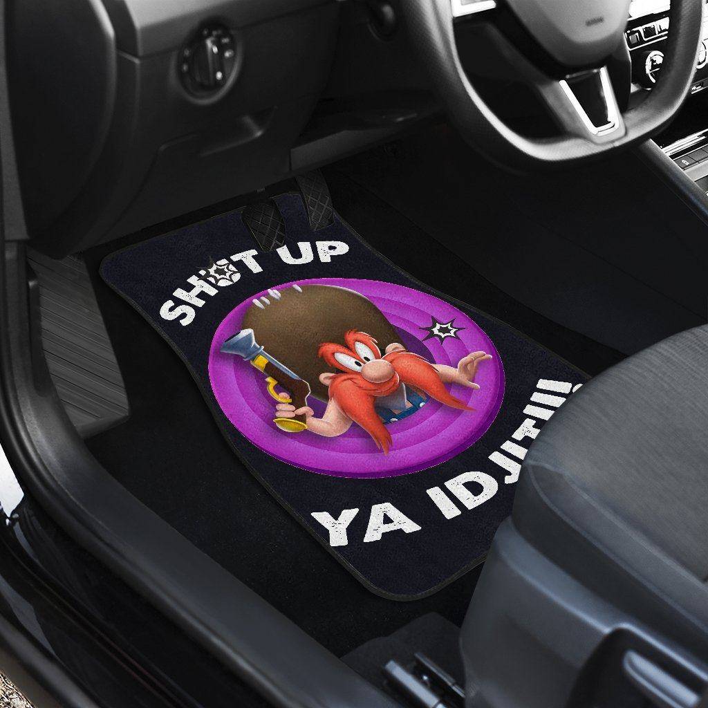 Looney-Tunes-Car-Floor-Mats-World-Of-Mayhem-Yosemite-Shut-Up-Now-Bullet-Sign-2