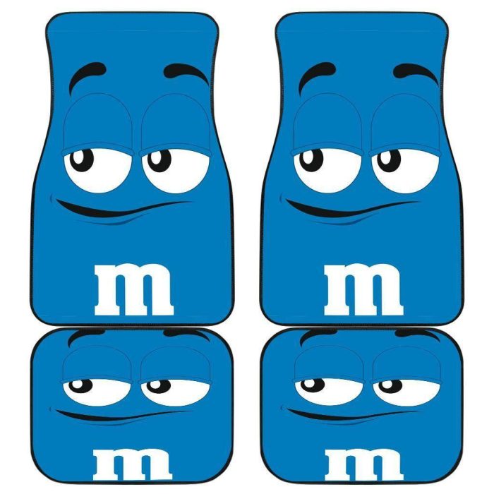 M&M Blue Chocolate Car Floor Mats MMCFM02