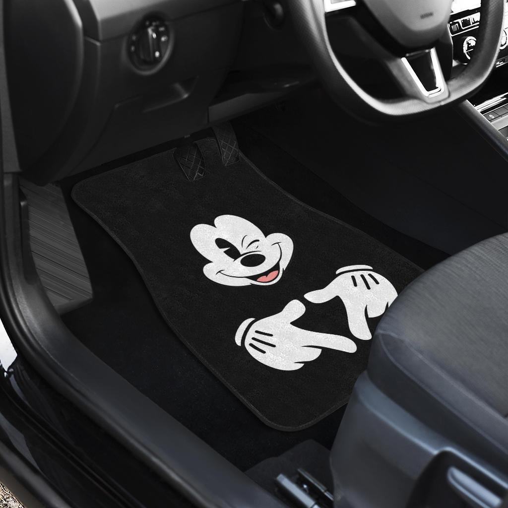 Mice-Love-Hand-Sign-Black-White-Mickey-Mouse-Car-Floor-Mats-MKCFM03-2