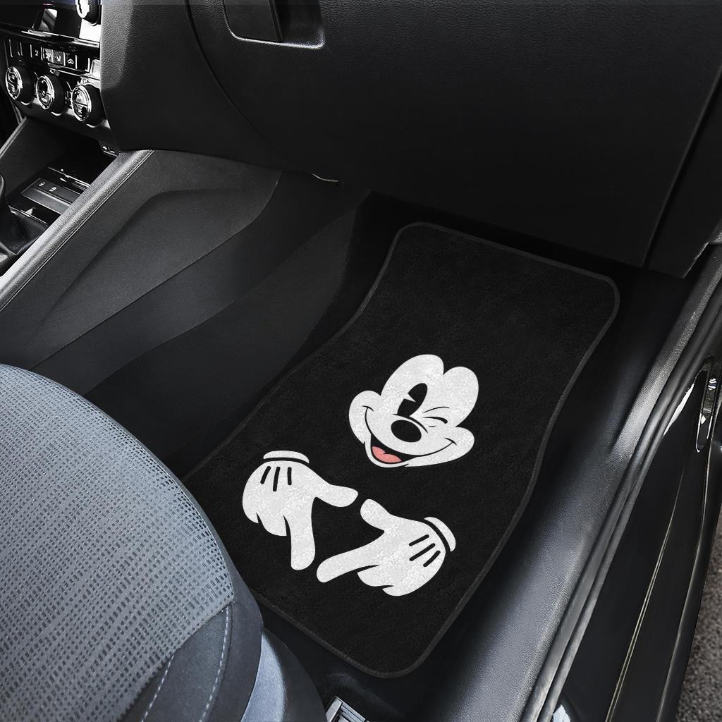 Mice-Love-Hand-Sign-Black-White-Mickey-Mouse-Car-Floor-Mats-MKCFM03-3